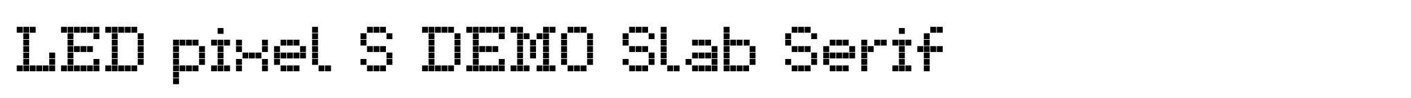 LED pixel S DEMO Slab Serif image